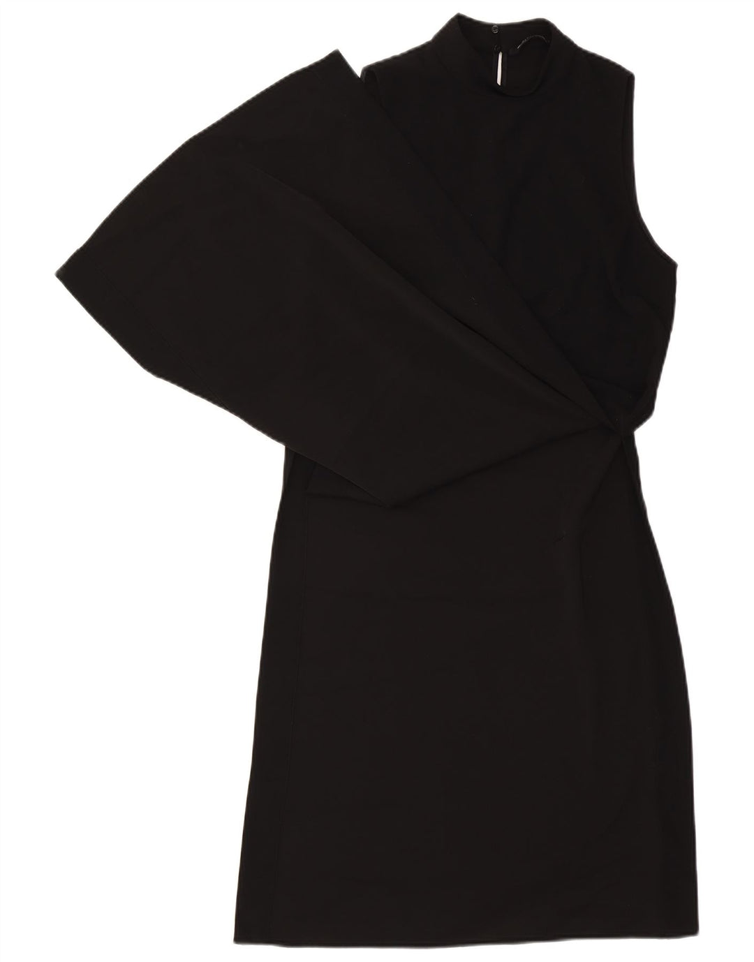 Zara Mujer Vestido Recto Sin Mangas UK 40 Small Negro
