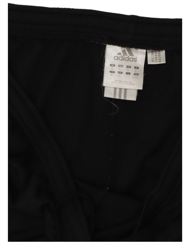 Pantalones cortos deportivos ADIDAS para mujer UK 22 3XL Negro Poliéster