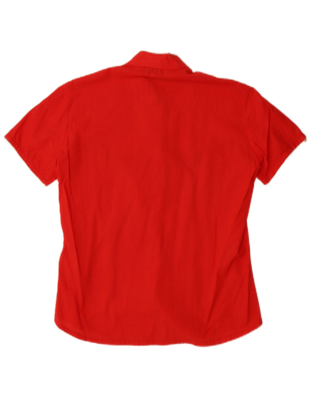 Camisa vintage de manga corta para mujer IT 42 Rojo medio