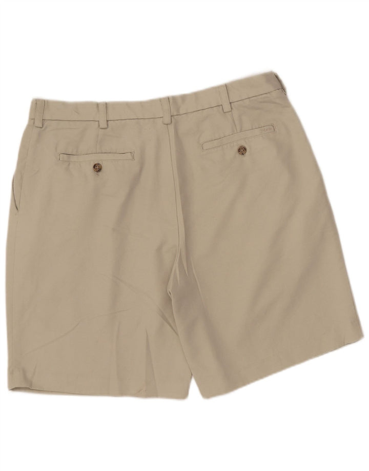 IZOD Pantalones cortos chinos con clavijas para hombre W36 Poliéster beige grande