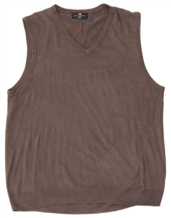 Marks & Spencer - Camiseta sin mangas para hombre, color azul, XL, acrílico gris