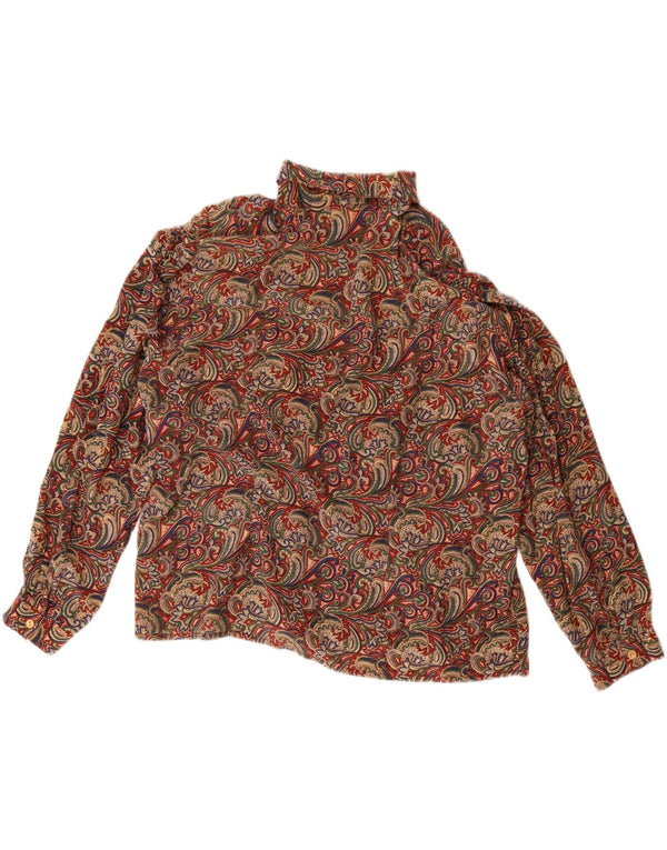 Andrea Mare Blusa extragrande para mujer UK 46 Large Paisley multicolor