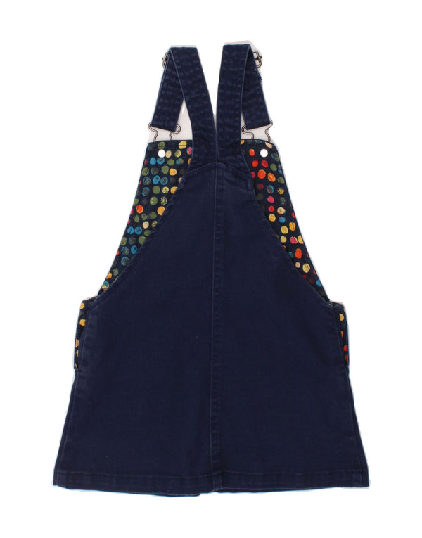 BENETTON Vestido peto vaquero gráfico para niñas 3-4 años 2XS Azul marino Algodón