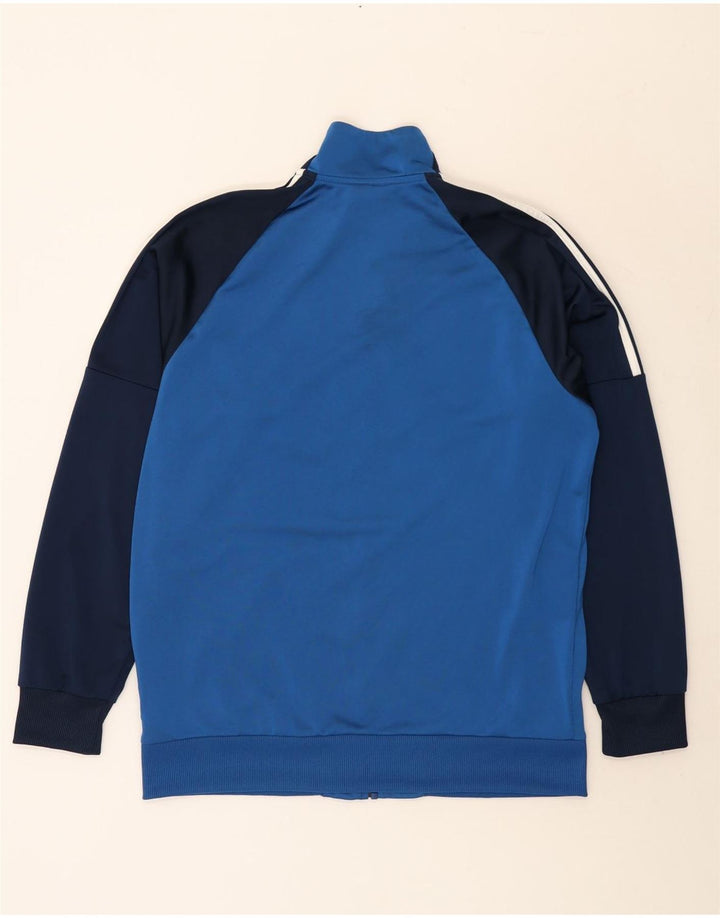 Adidas - Chaqueta de chándal para hombre, talla 44/46, poliéster, color azul grande