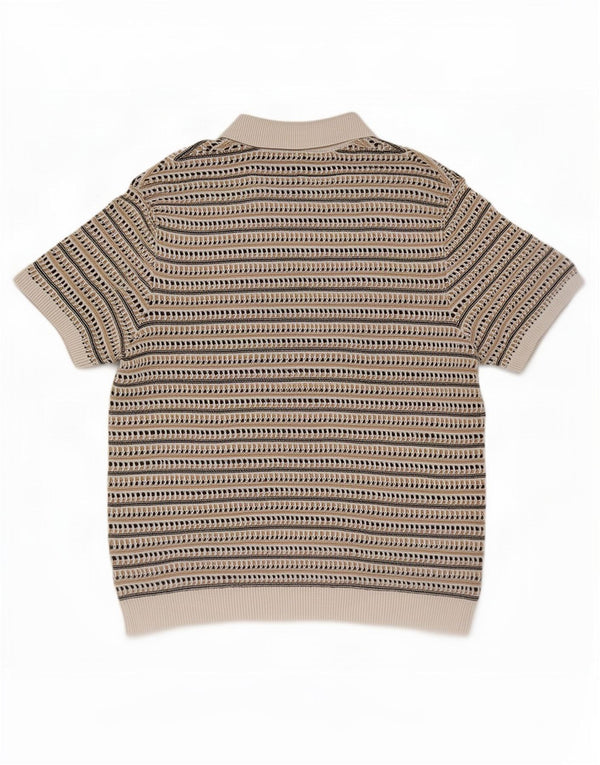 Marks & Spencer - Jersey de cuello polo para hombre, talla 2XL, rayas multicolor