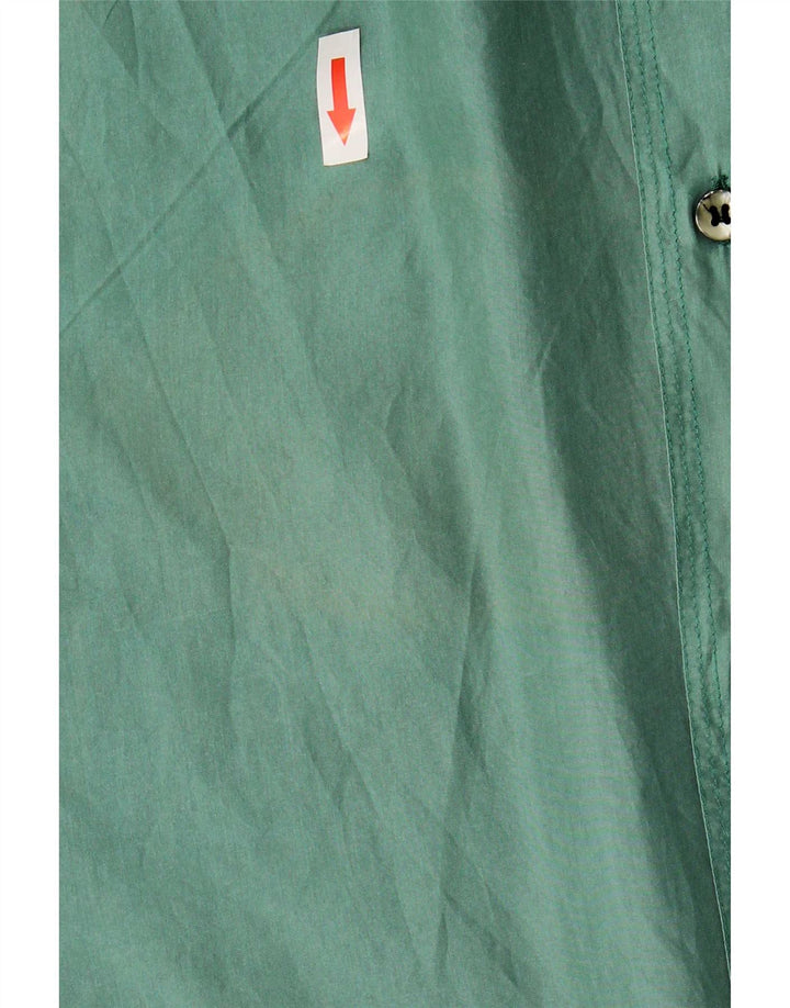 Camisa Vinci Hombre Manga Corta Small Seda Verde