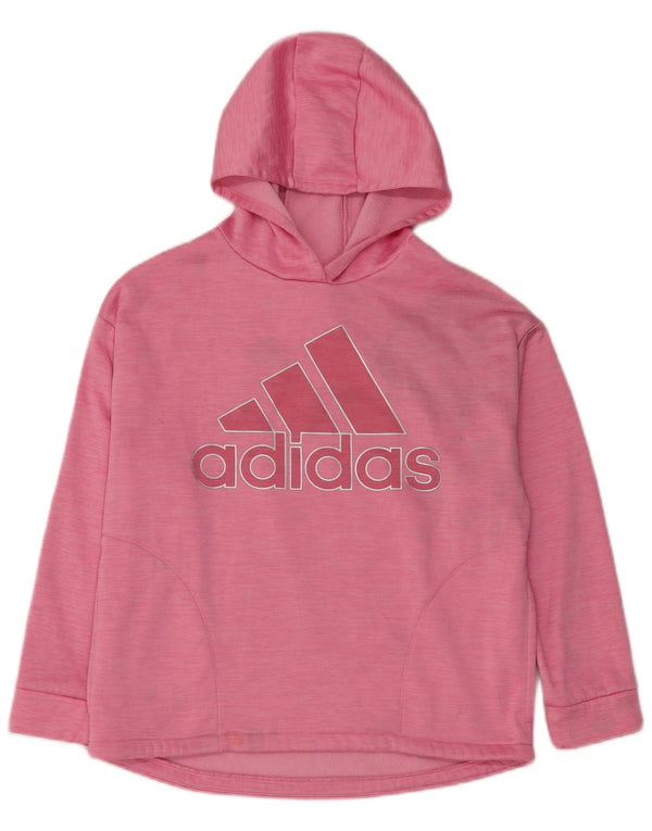 Adidas - Sudadera con capucha para mujer, talla XL, poliéster rosa