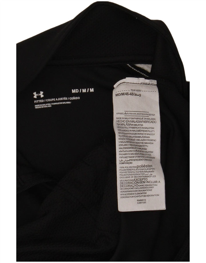 Under Armour Hombre Chándal Top Chaqueta Mediano Negro Colorblock Poliéster