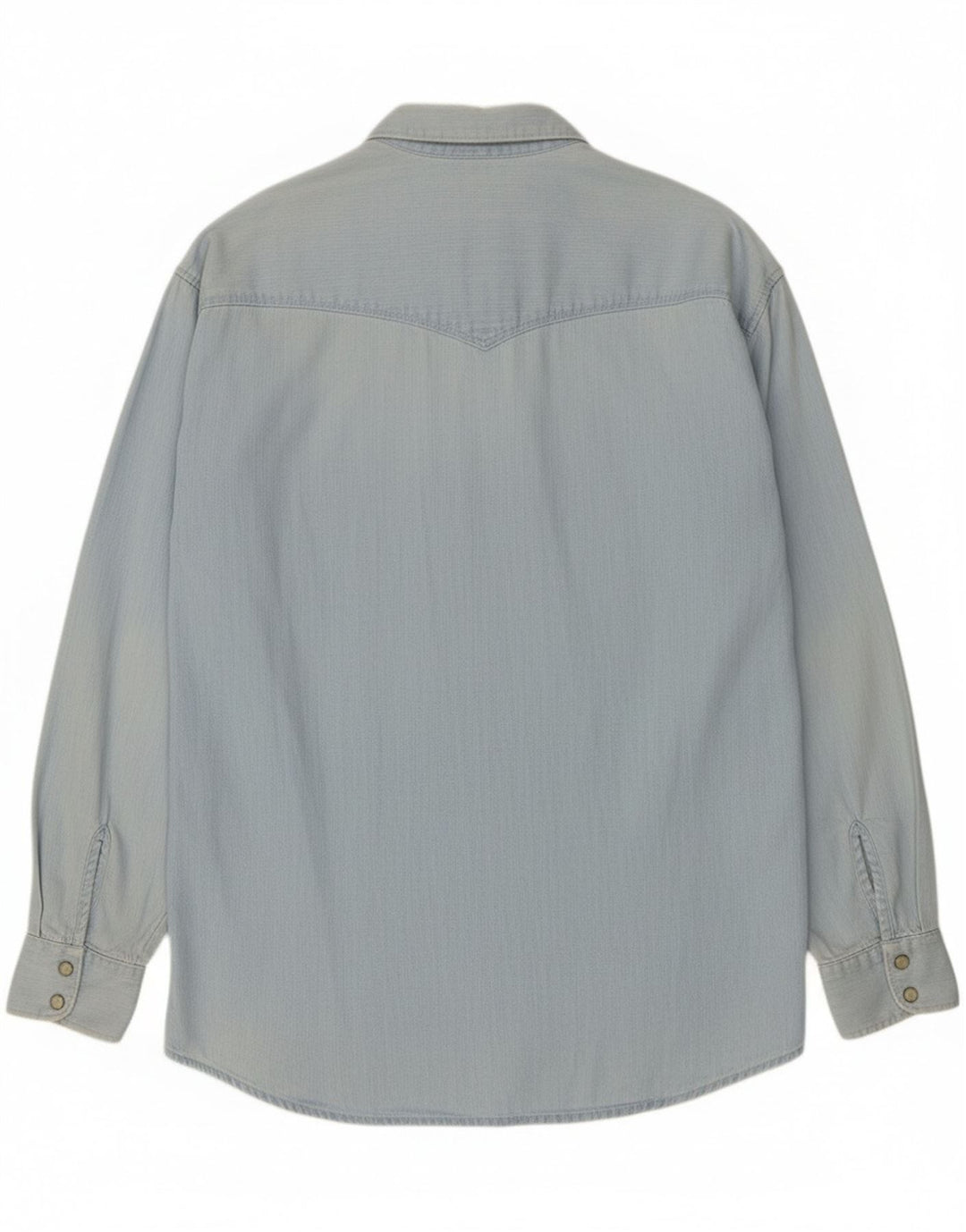 Camisa Vaquera Uniforme Hombre XL Algodón Azul