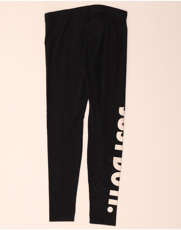 Nike - Leggings gráficos para mujer (talla 40), algodón negro mediano