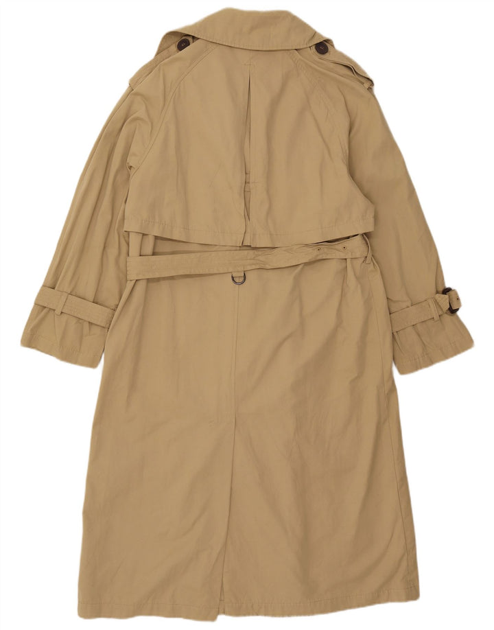 Zara Mujer Gabardina Extragrande UK 6 XS Poliéster Beige