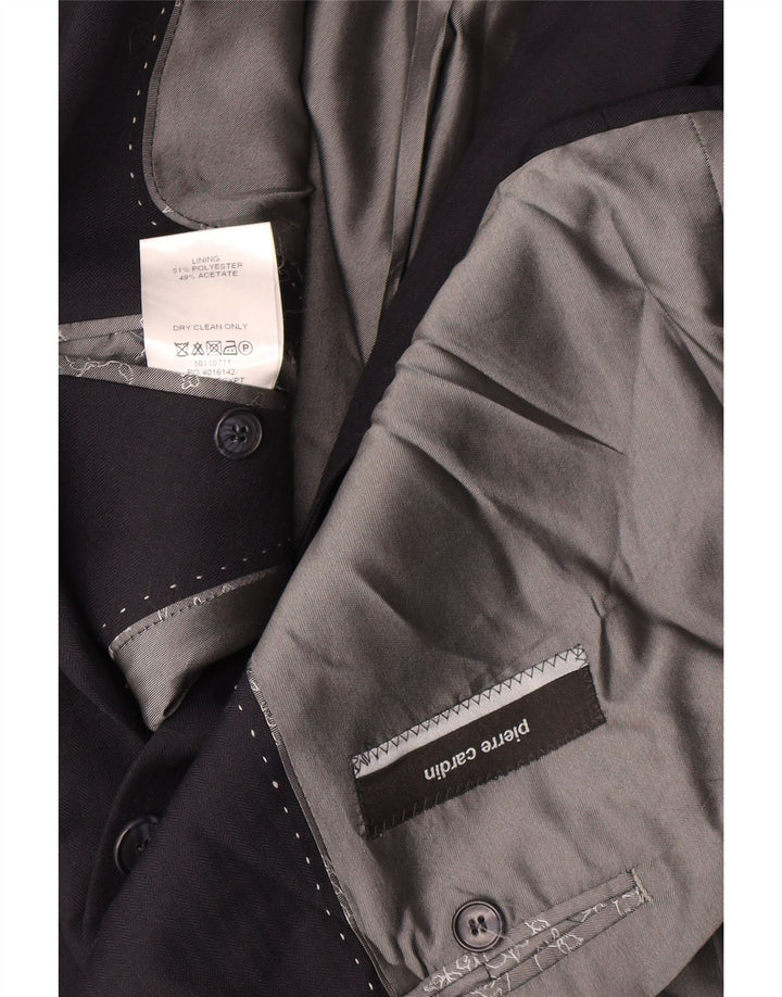 Pierre Cardin Chaqueta tipo blazer de 2 botones para hombre UK 42 XL Poliéster azul marino