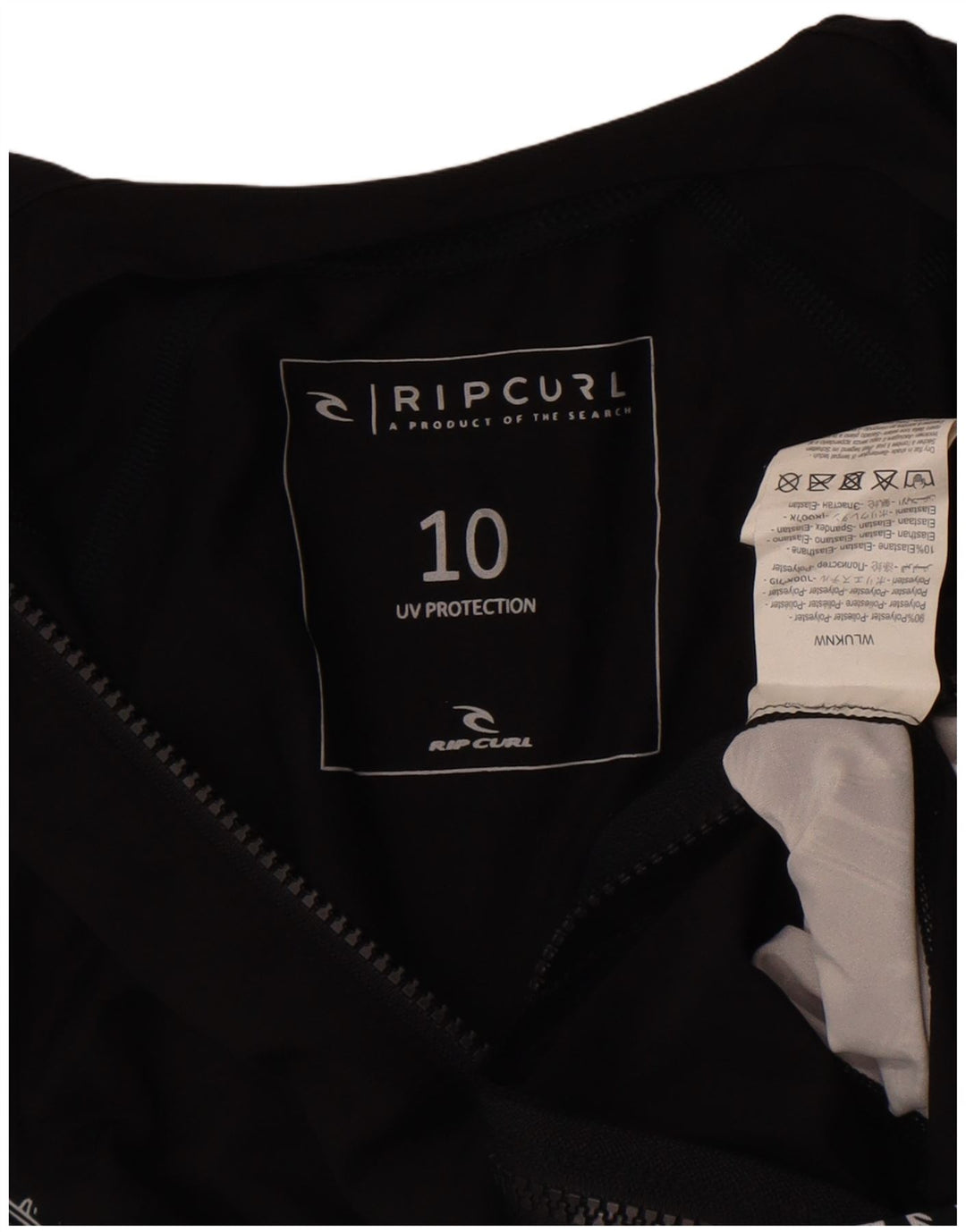 Rip Curl Chaqueta de chándal con gráfico para mujer UK 8 Small Black Colourblock