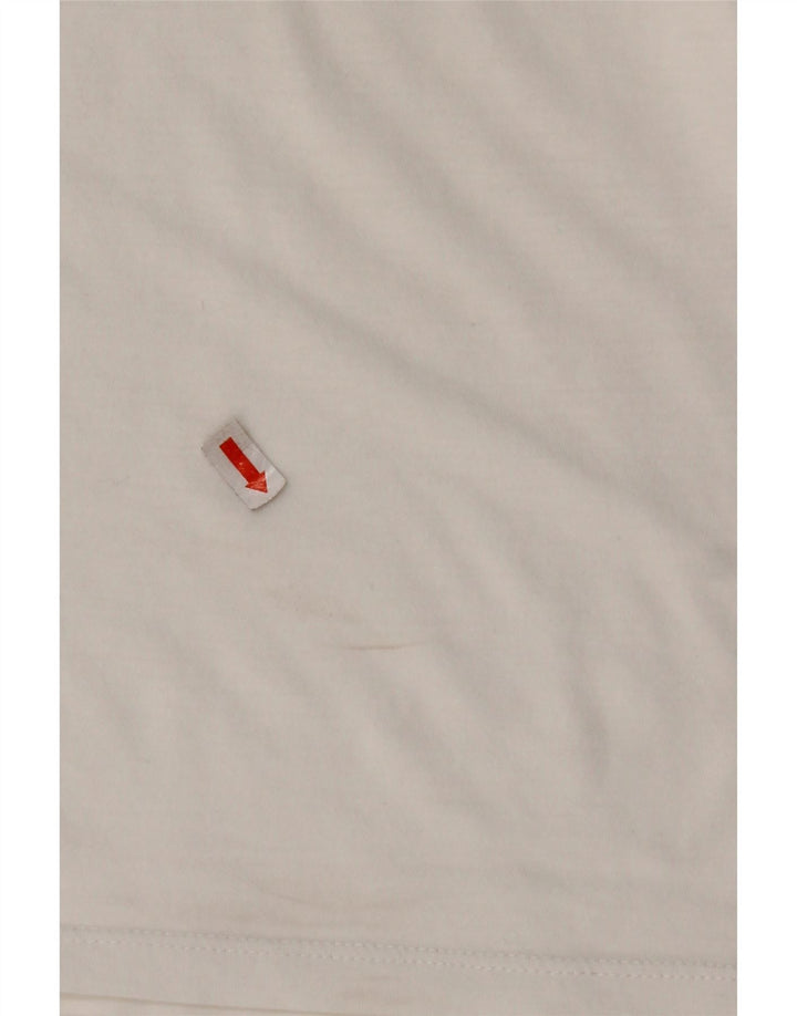 LEVI'S Camiseta gráfica para mujer Top UK 10 Small White