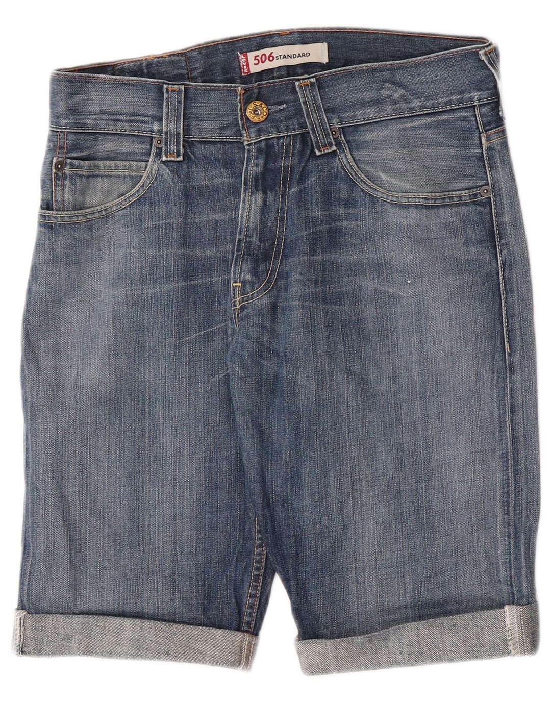Levi's Mens 506 Shorts De Mezclilla W31 Algodón Azul Medio