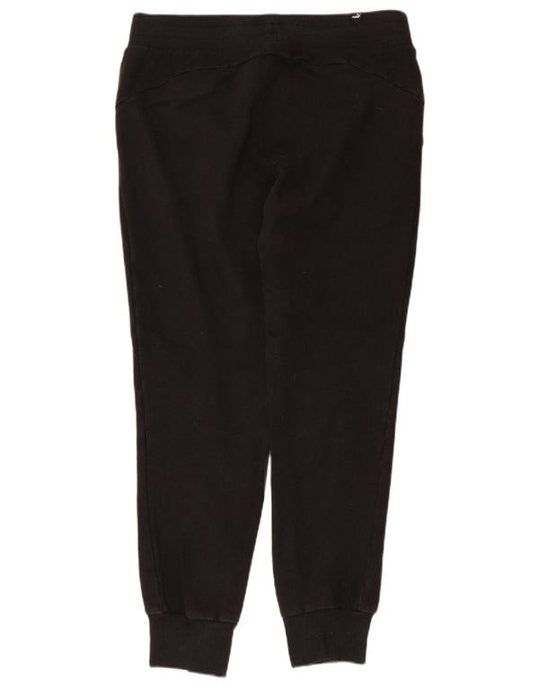 Puma Mujer Chándal Pantalones Joggers UK 44 Grande Negro Poliéster