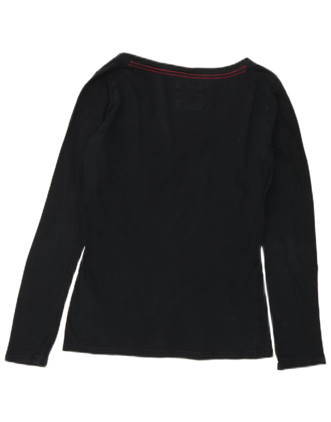 HOLLISTER Top de mujer de manga larga UK 12 Medium Black Cotton