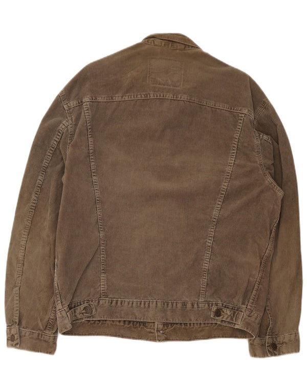 Levi's Chaqueta de pana para mujer Reino Unido 40 Grande Algodón marrón
