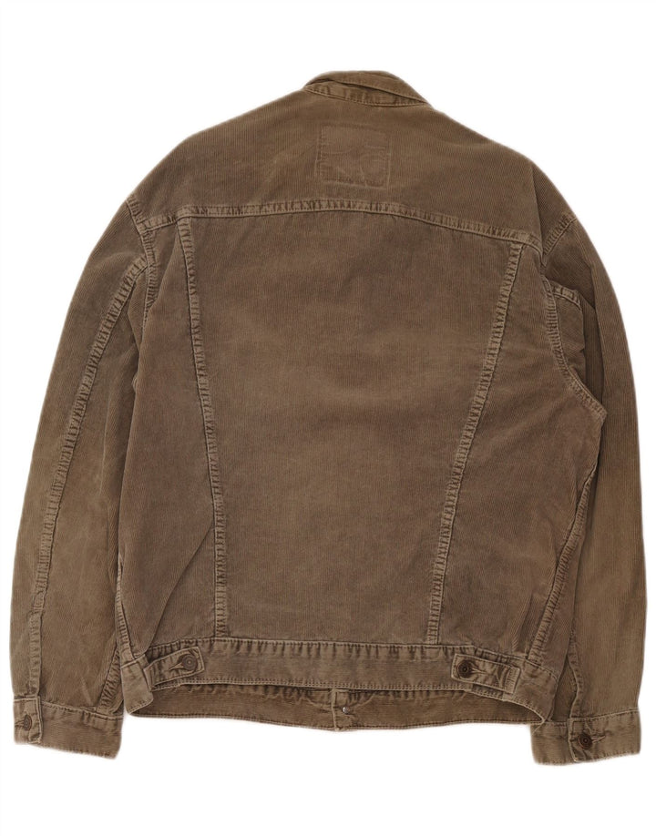 Levi's Chaqueta de pana para mujer Reino Unido 40 Grande Algodón marrón