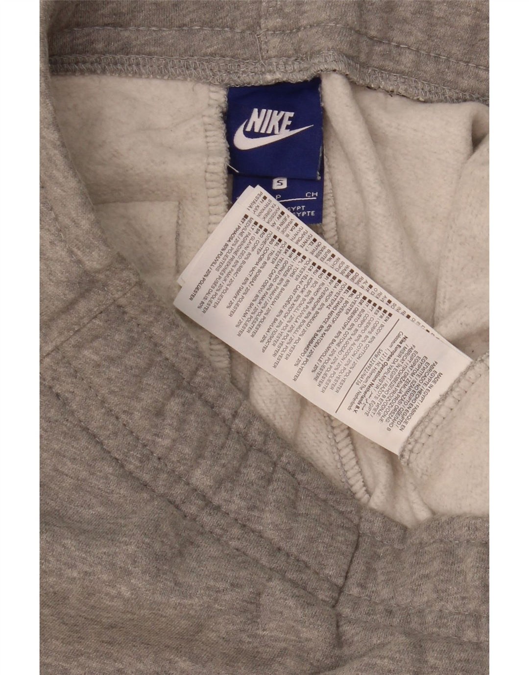 Nike Pantalones de Chándal para Hombre Joggers Small Gris Algodón