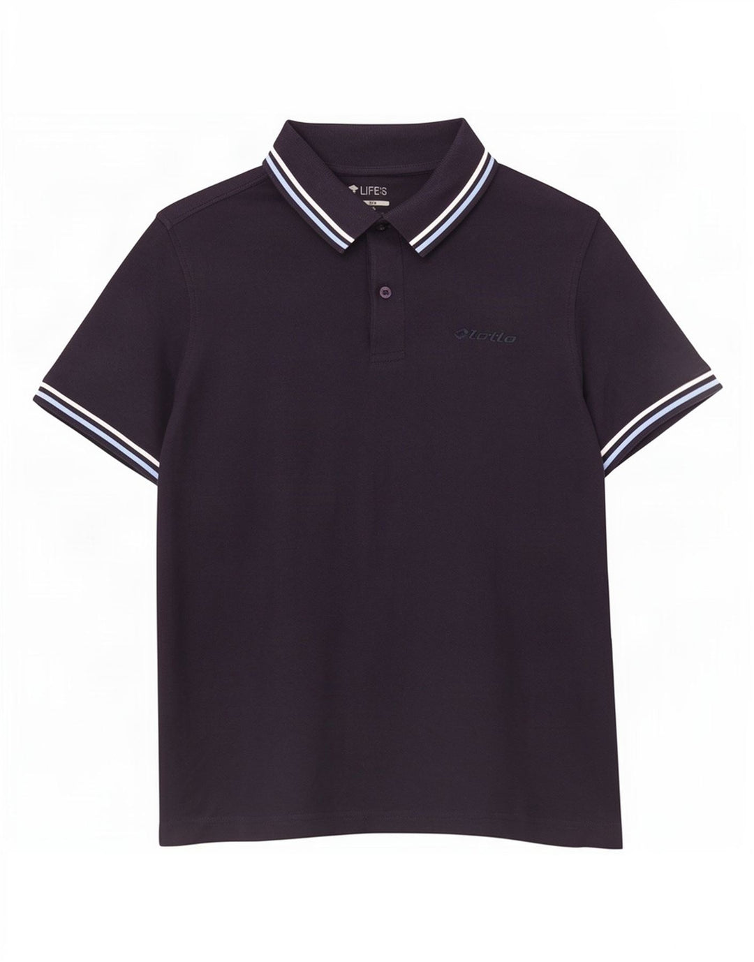 Polo Lotto Hombre Small Azul Marino Algodón