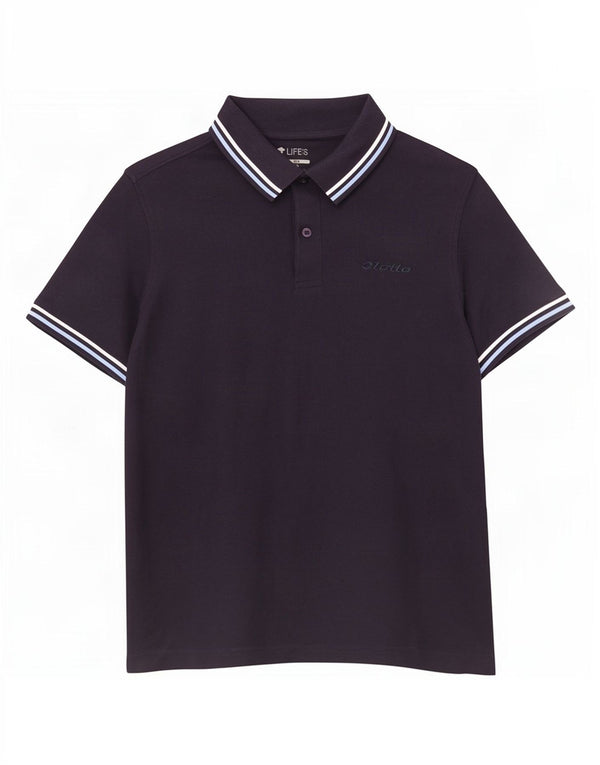 Polo Lotto Hombre Small Azul Marino Algodón