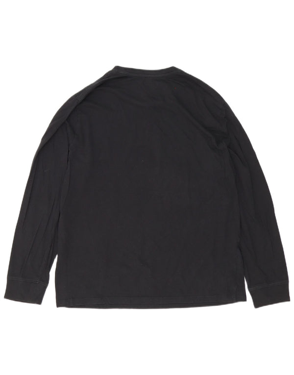 Levi's Mens Graphic Top Manga Larga Grande Algodón Negro