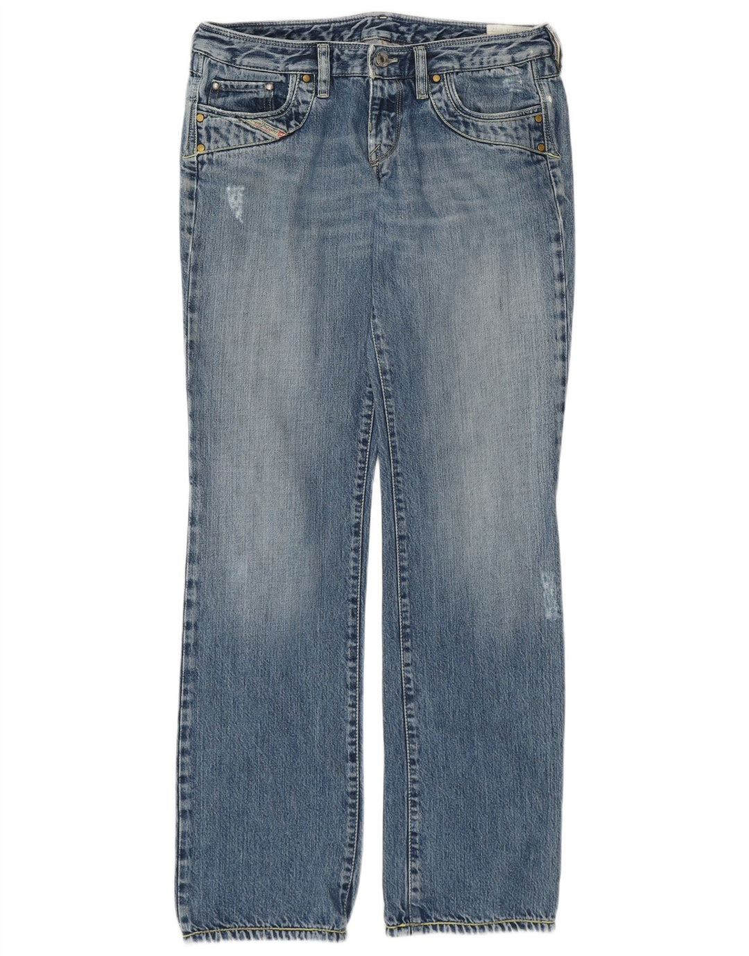 Diesel Mujer Kycut Vaqueros Rectos W30 L32 Algodón Azul