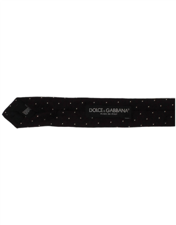 Dolce & Gabbana Corbata Para Hombre Talla Única Diseñador De Seda Púrpura