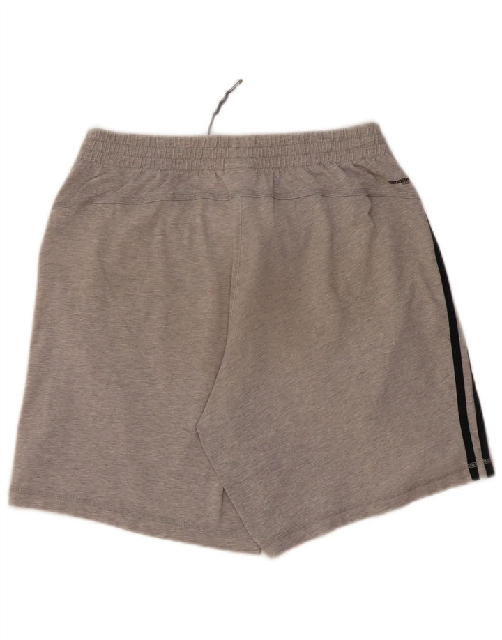 Pantalones cortos deportivos ADIDAS Climalite para hombre de algodón moteado gris medio