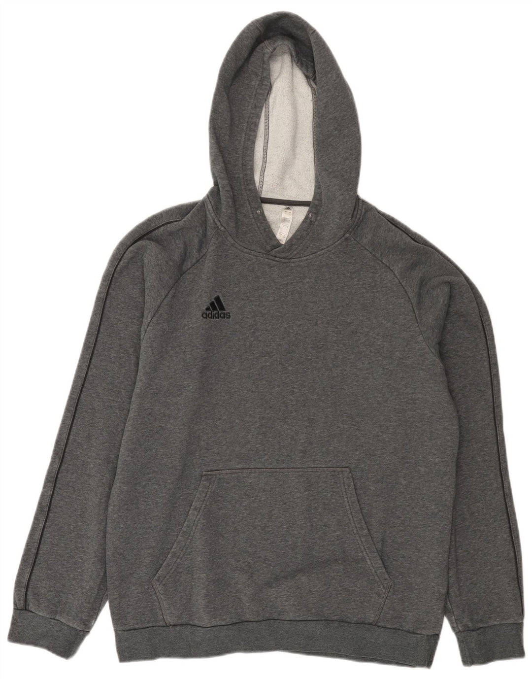 ADIDAS Hombre Sudadera con capucha Jumper Grande Gris Algodón