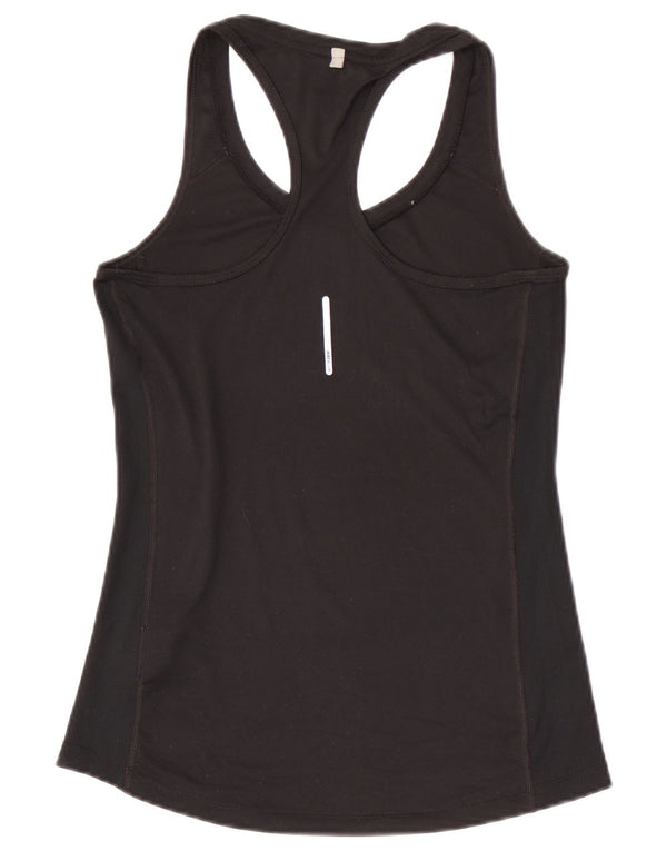 Nike Mujer Dri Fit Chaleco Top UK 8 Pequeño Poliéster Negro