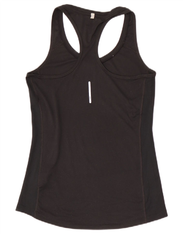 Nike Mujer Dri Fit Chaleco Top UK 8 Pequeño Poliéster Negro