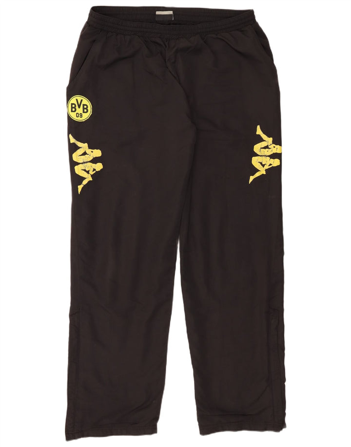 Kappa BVB Dortmund - Pantalón de chándal para hombre, color negro, poliéster, 2XL