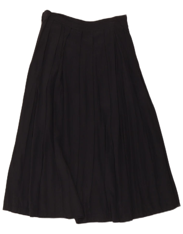 Stefanel Falda Plisada De Cintura Alta Para Mujer IT 44 Medium W28 Negro