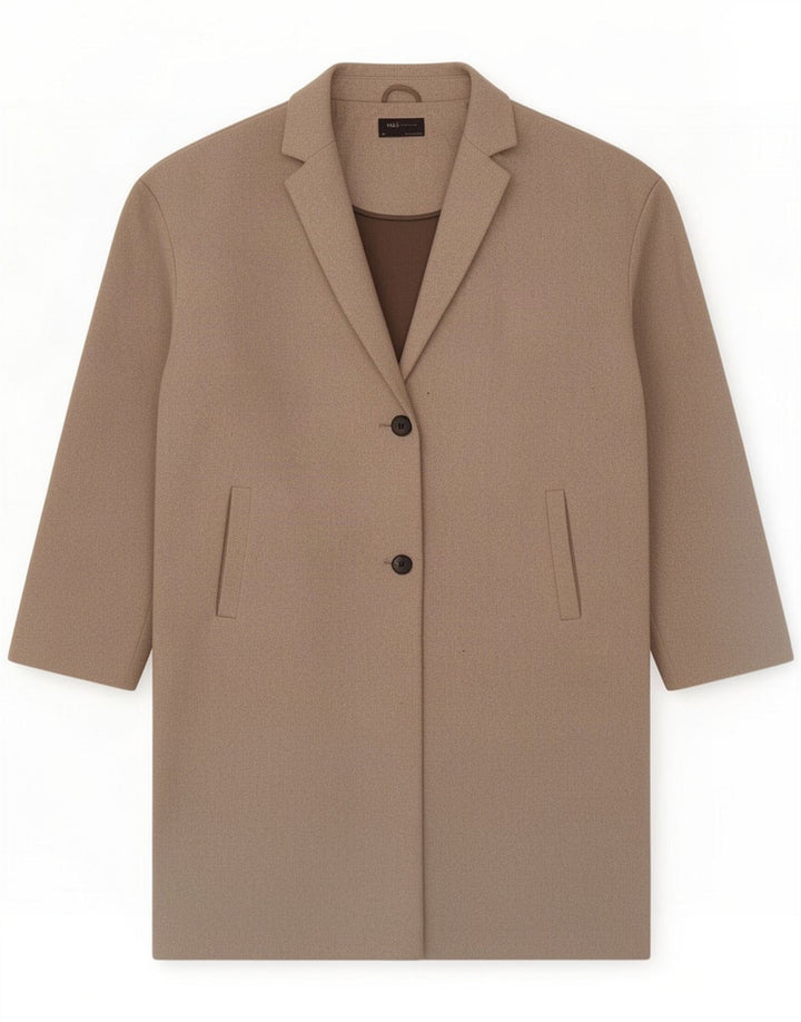 Marks & Spencer Abrigo extragrande para mujer UK 20 2XL Poliéster gris