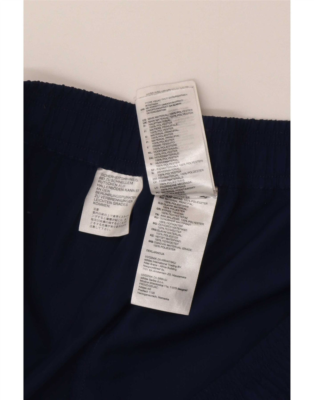 Adidas Hombre Climalite Pantalón Chándal XL Azul Marino Poliéster