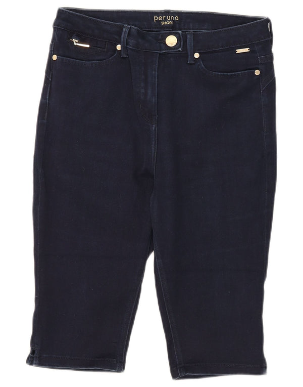 Marks & Spencer Pantalones cortos vaqueros Per Una para mujer UK 12 Medium W30 Azul marino