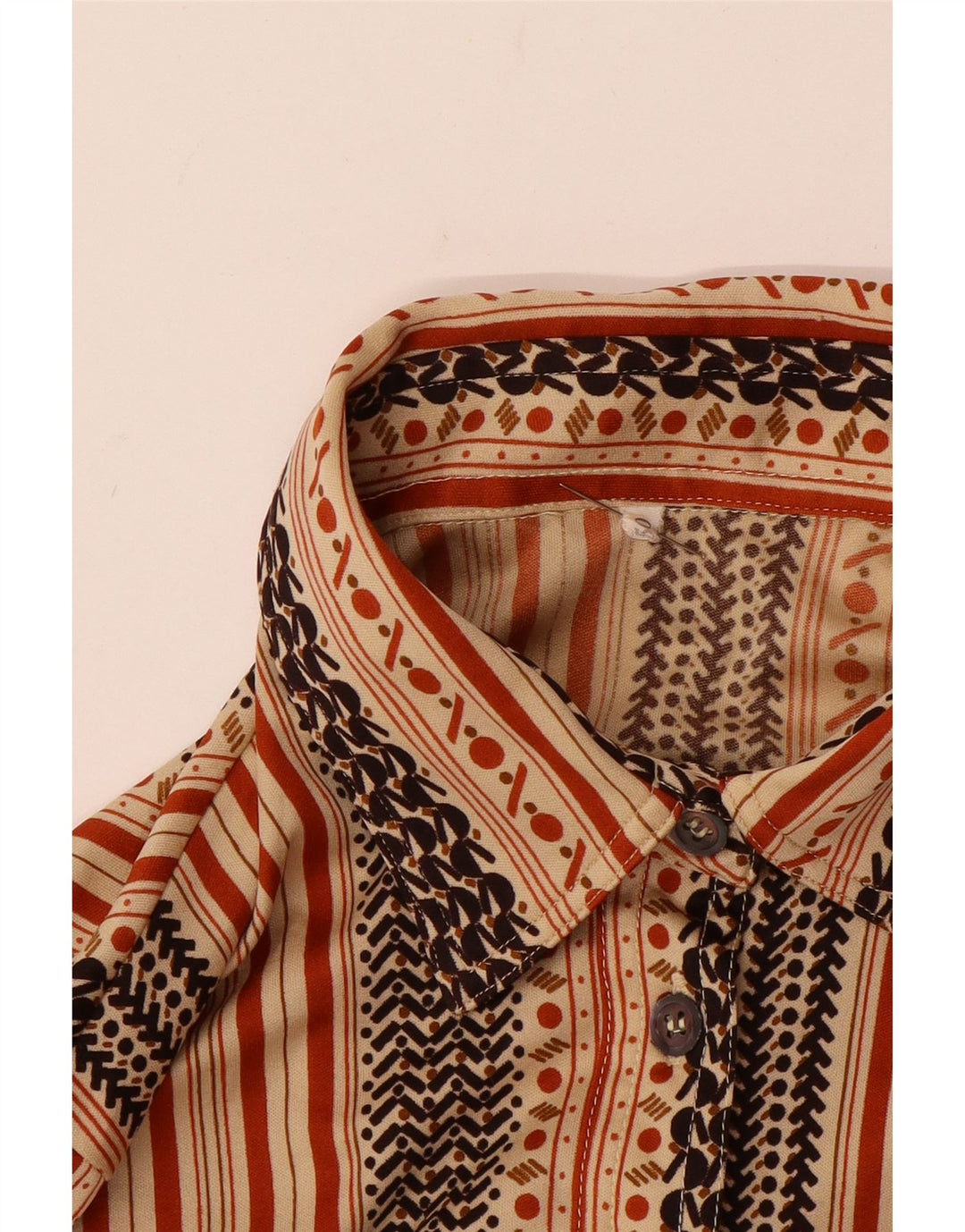 Camisa VINTAGE Mujer IT 50 XL Beige Rayas