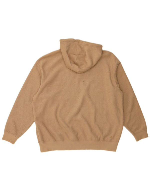 Nike - Sudadera con capucha para mujer, forro polar, talla grande, poliéster, color beige