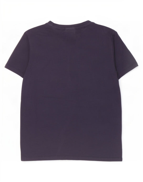 Hugo Boss Hombre Camiseta Top Medium Azul Marino Algodón