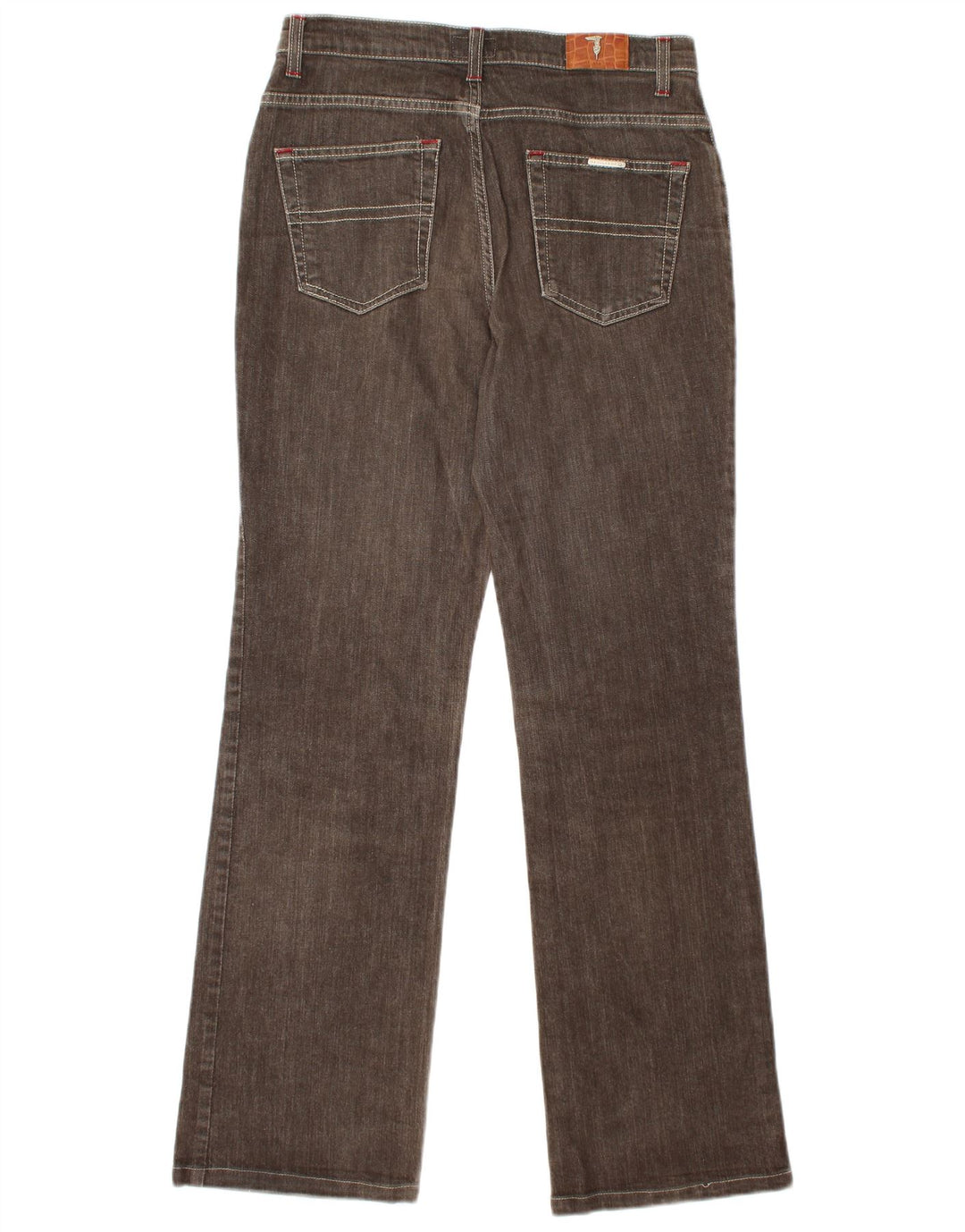 TRUSSARDI Vaqueros rectos para hombre W29 L31 Algodón marrón