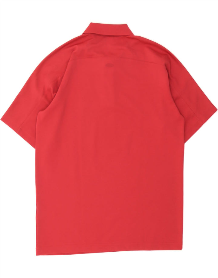 ADIDAS Mens Polo Shirt Large Red Polyester Vintage Adidas and Second-Hand Adidas from Messina Hembry 