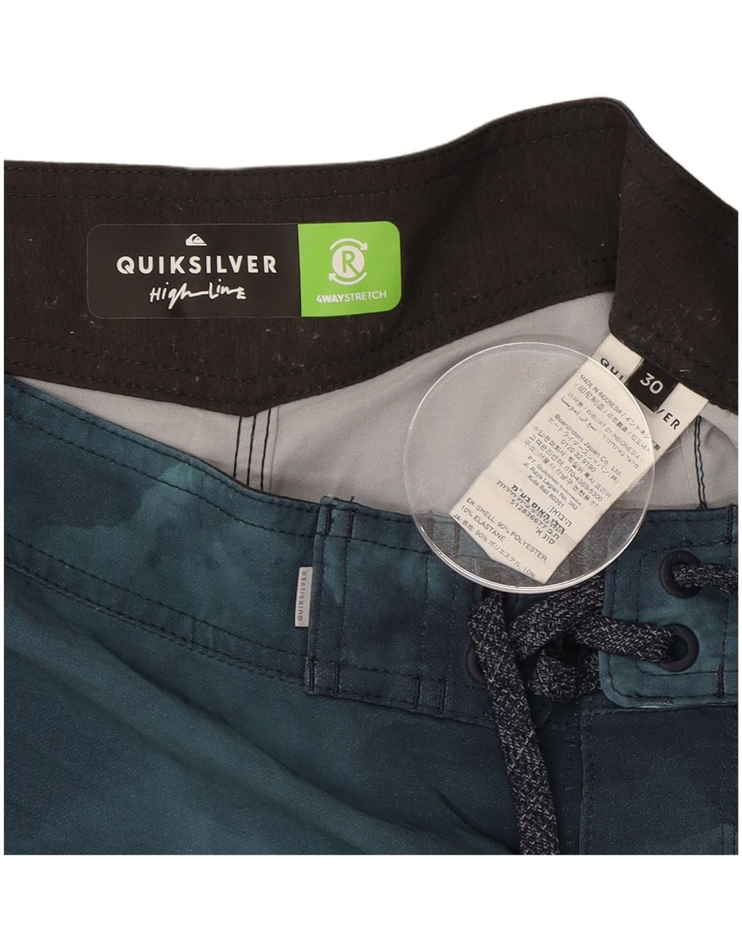 Bañador Quiksilver Hombre Mediano Poliéster Rayas Multicolores