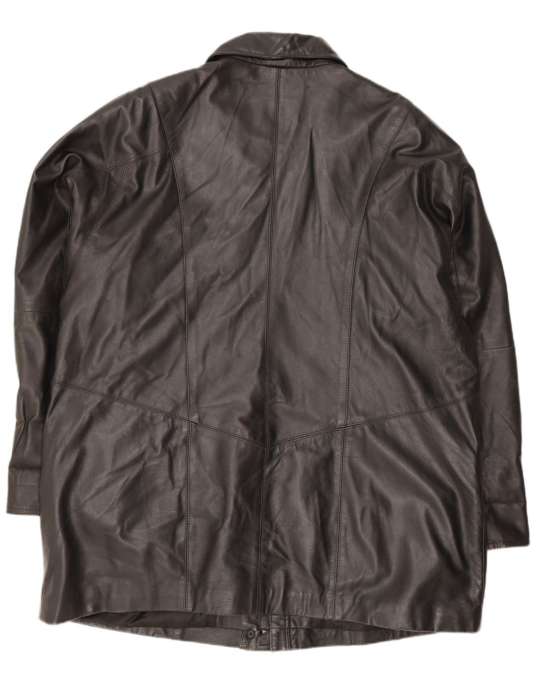 Gapelle Abrigo de cuero extragrande para mujer UK 40 XL Negro