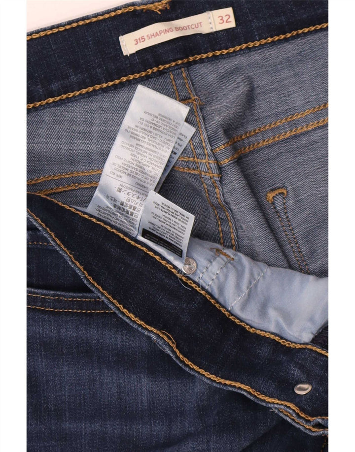 Levi's Mujer 315 Shaping Bootcut Jeans W32 L32 Algodón Azul Marino