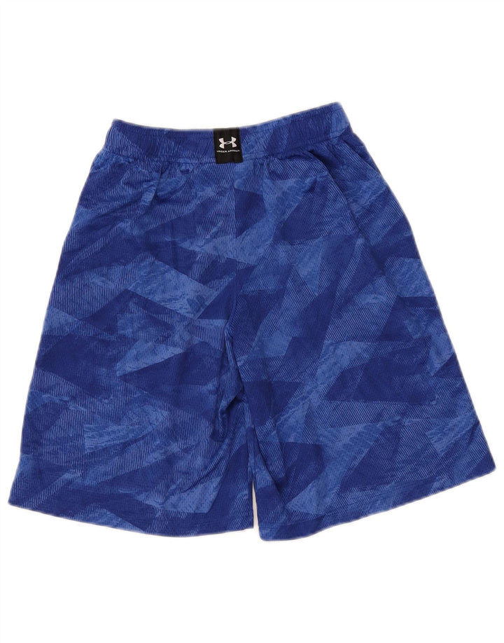 Under Armour Pantalones cortos deportivos para niño 9-10 años Azul medio Geométrico