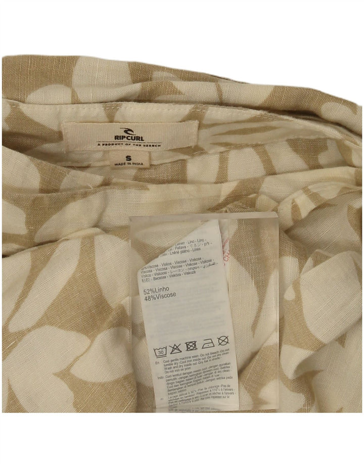 RIP CURL Falda cruzada para mujer pequeña W26 Lino floral beige