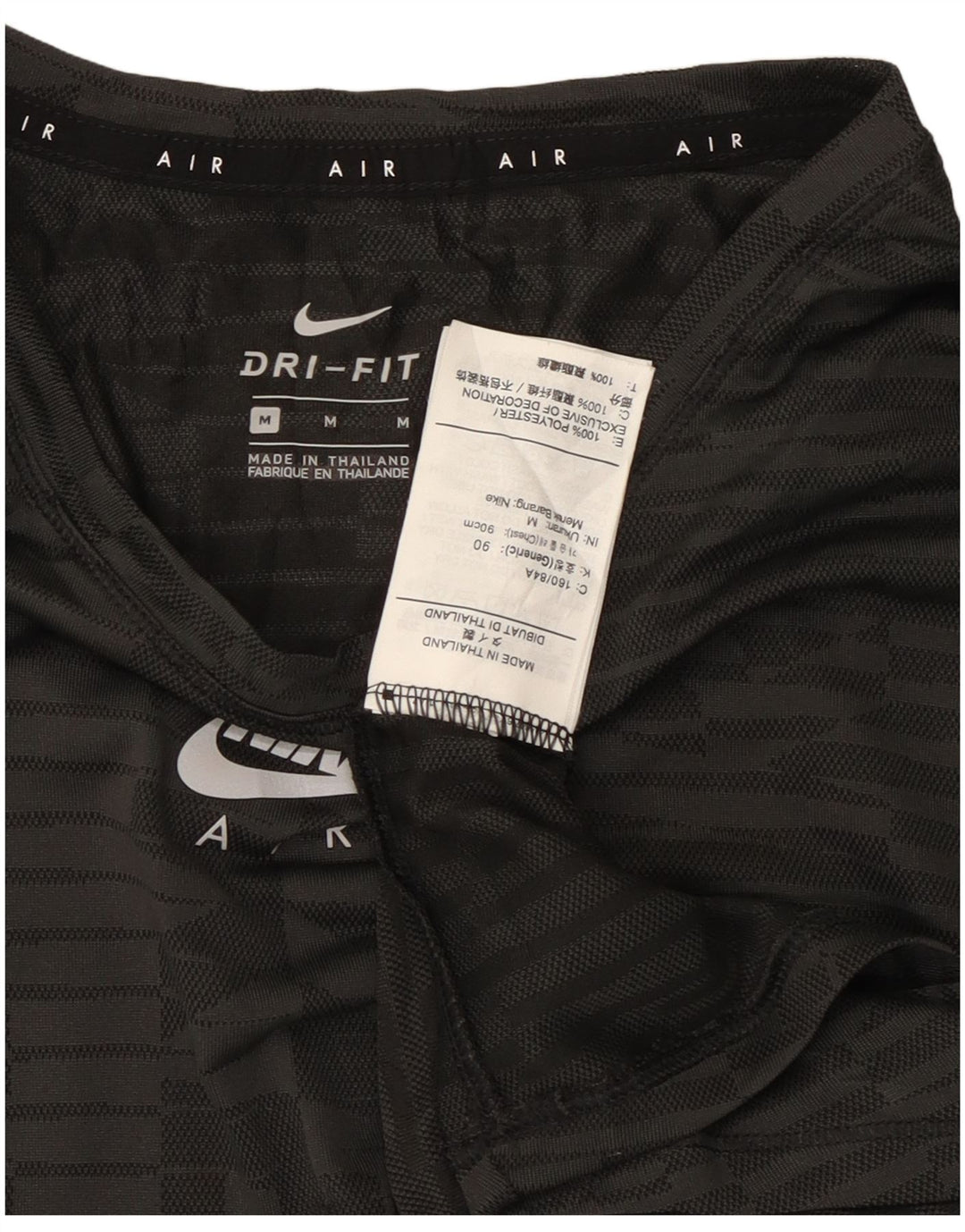 Nike Camiseta gráfica para mujer Top UK 44 Poliéster gris medio