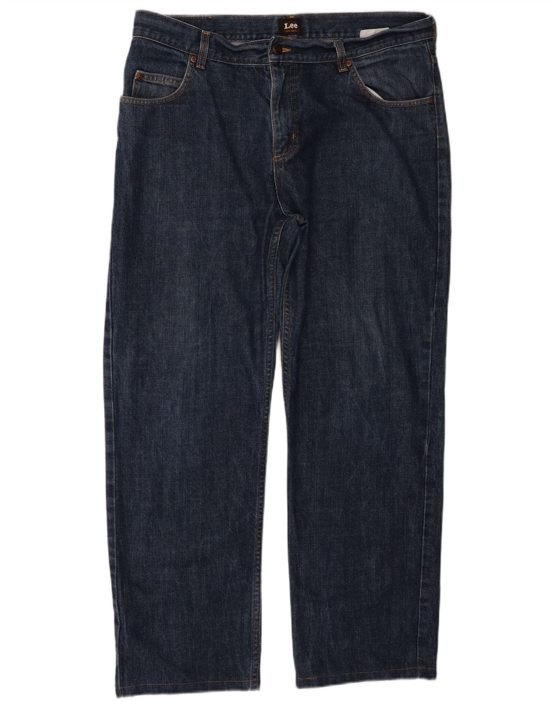Vaqueros Lee Brooklyn Rectos para Hombre W36 L28 Algodón Azul Marino